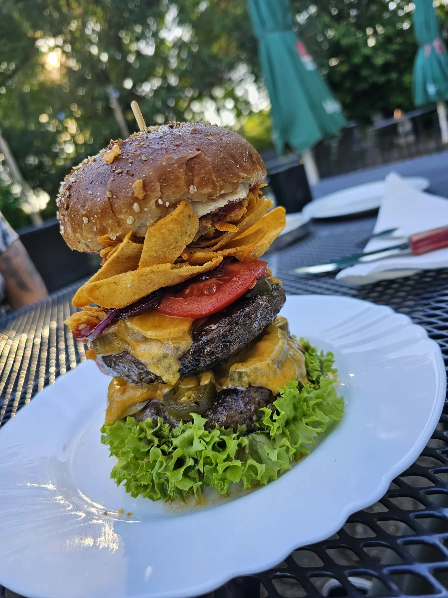 Burger an der Farm Bar der Fitness Farm Steiger, Bessenbach